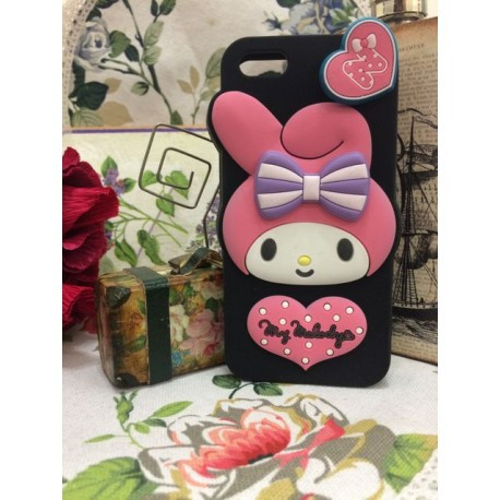 Силіконовий Чохол My Melody на IPhone 5/5S Чорний