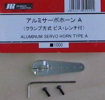 JR servo metal horn 38 мм silver