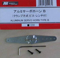 JR servo metal horn double 76 мм silver