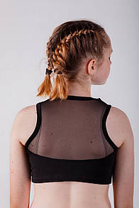 Топ спортивний гімнастичний з сіткою | Стрейч - кулір |