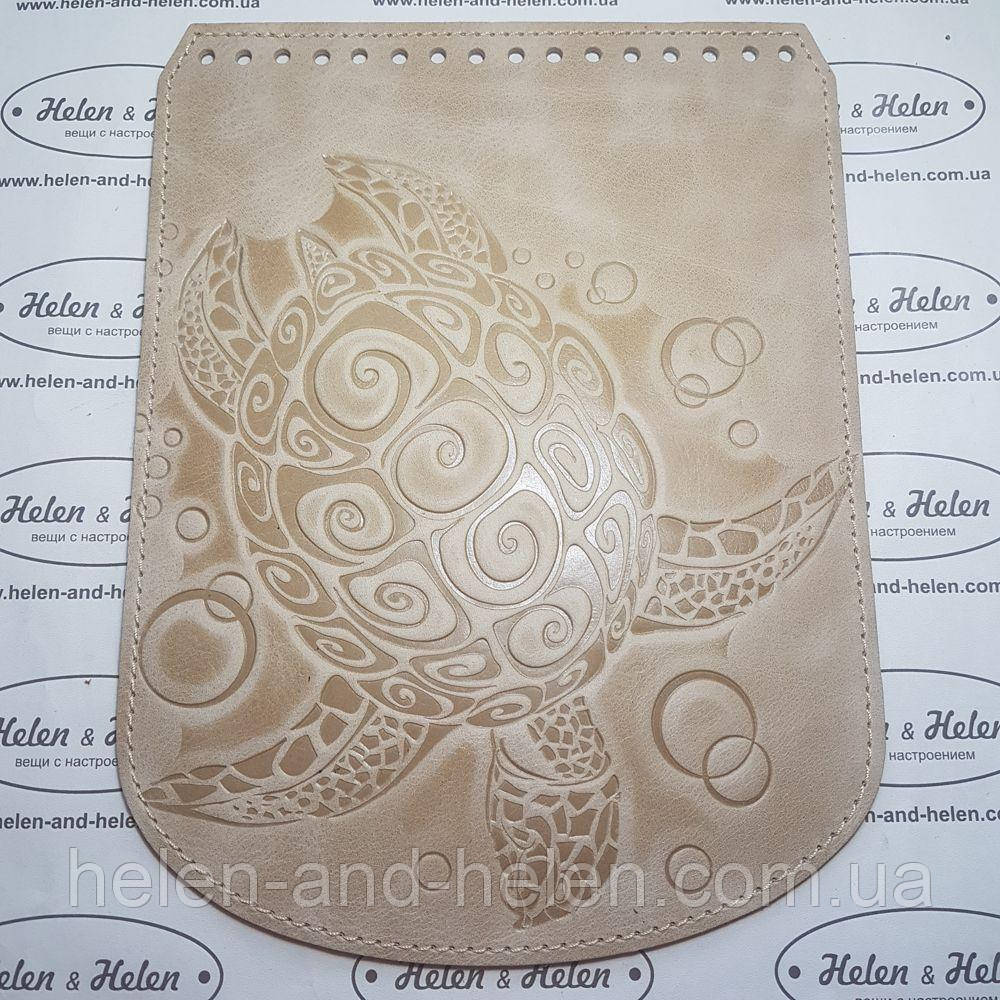 Клапан для рюкзака "Черепаха". Колір "Слонова кістка"., фото 1