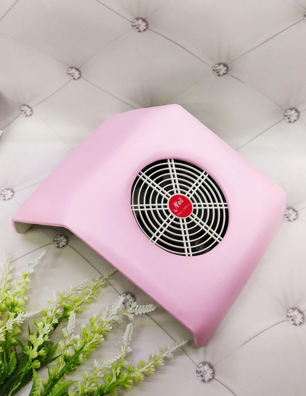 Витяжка для манікюру Nail Dust Collector, рожева, біла