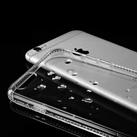 Силиконовый чехол со стразами для Iphone 7 Прозрачный