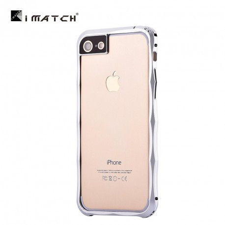 Бампер iMatch алюмінієвий на IPhone 7 Сріблястий