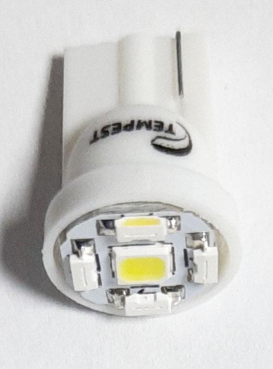 Лампа 24V діодна б/ц T10-5 SMD W2.1*9.5 WHITE габарит, TMP-06T10-24V TEMPEST, фото 1