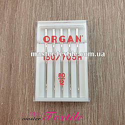 Голки для побутових швейних машин Organ 80/12