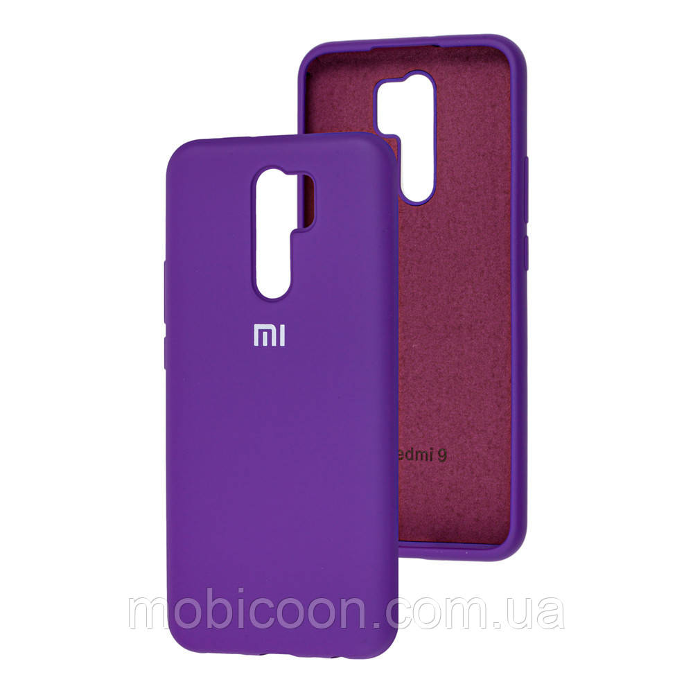 Чохол Silicone Case full для Xiaomi Redmi 9 Grape