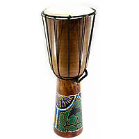 Барабан ShamanShop джембе расписной дерево с кожей (50х19х19 см) К30190