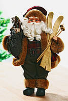 Іграшка новорічна санта з лижами (41 см)