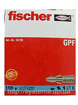 Fischer GPF - Дюбель нейлоновий для гіпсокартону, 100 шт., фото 3