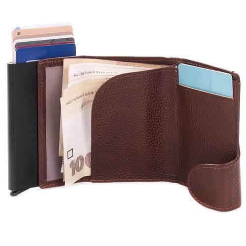 Кардхолдер чоловічий BUONO Leather коричневий, фото 1
