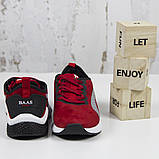 Жіночі спортивні кросівки, червоні замшеві BaaS L1611-8. Повсякденні жіночі кросівки на високій підошві, фото 3