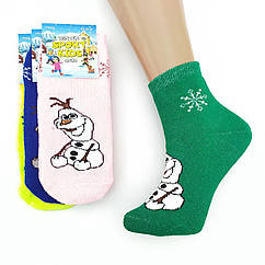 Шкарпетки дитячі махрові середні Sport Kids 2 розміру 26-35р сніговик асорті 20035044