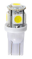 Автолампа светодиодная W5W 12V SMD T10 W2.1x9.5d 5LEDS 5050 white (Winso) 127250