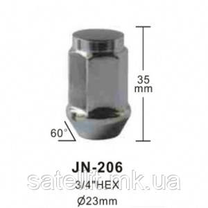 Гайка колеса М12Х1,25х35 (JN-206) WOLF, M12X1.25X35 (JN-206)