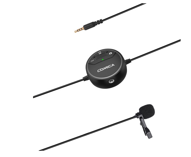 Мікрофон Comica Audio SIG.LAV V03 Lavalier with Microphone Monitoring for DSLR Cameras (SIG.LAV V03)