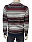 Стильний чоловічий бавовняний светр NCS 3463 Bordo в смужку, фото 3
