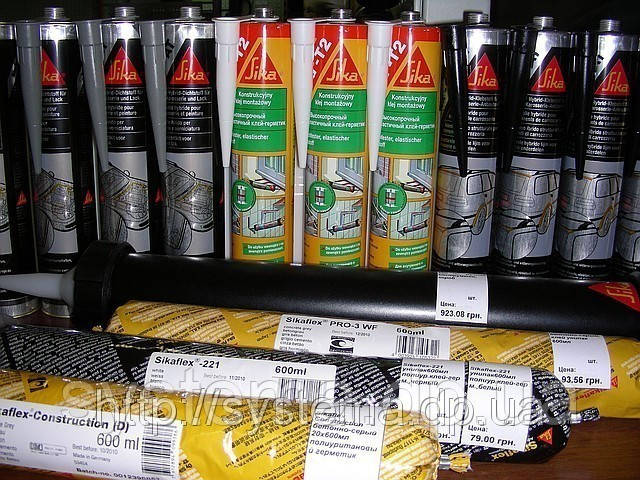 Sika Industry - перелік матеріалів, короткий опис