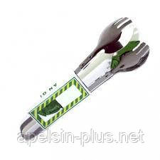 Щипці кухонні неіржавка сталь Салатові, фото 1