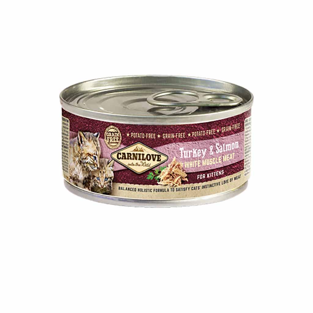 ТЕРМІН 10.2024!! Вологий корм для кошенят Carnilove Turkey & Salmon for kittens (індичка та лосось) 100 г