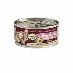 Вологий корм для кошенят Carnilove Turkey & Salmon for kittens (індичка і лосось) 100 г