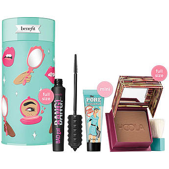 Подарунковий набір косметики Benefit BADgal to the Bone Gift Set — Hoola, POREfessional, BADGal Bang!