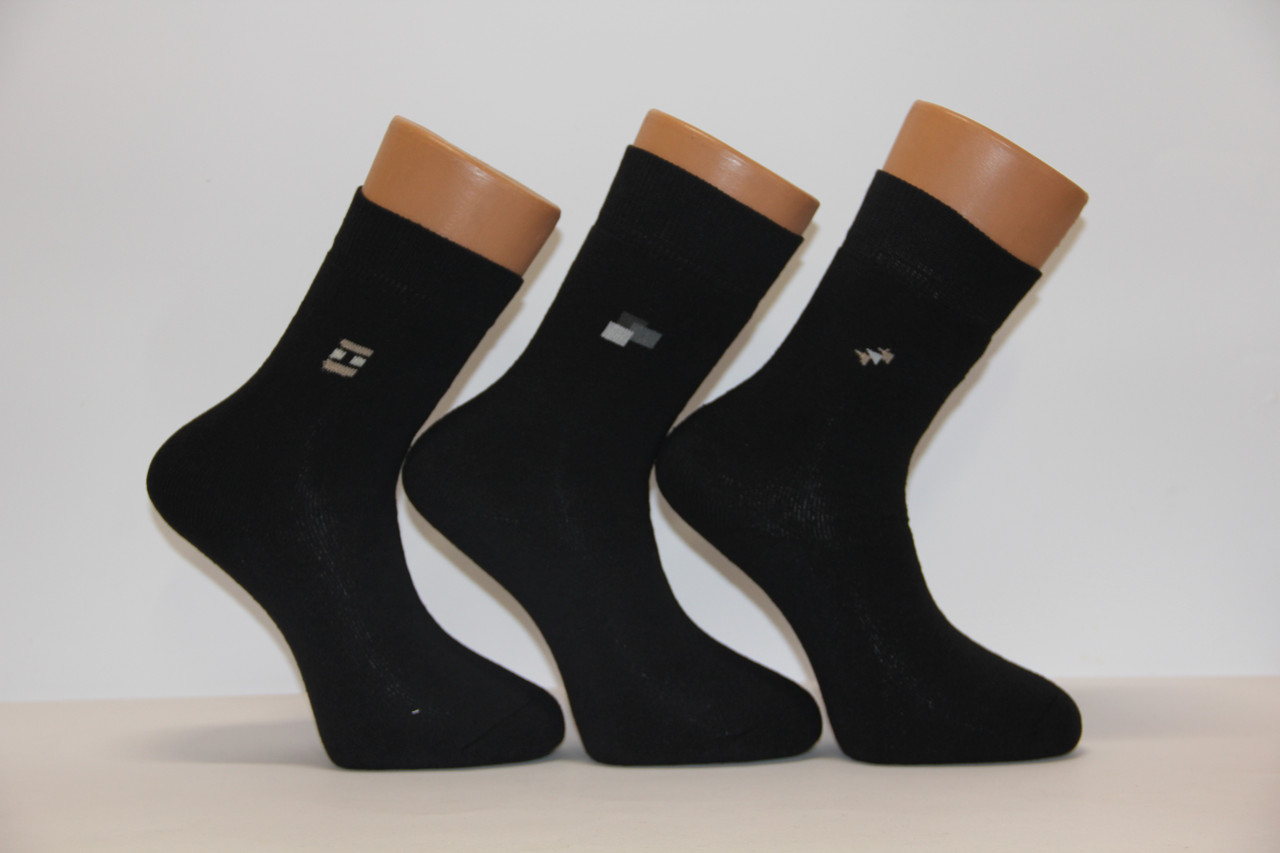 Чоловічі шкарпетки махрові ЖИТОМІР-СТИЛЬ 25-27 чорний