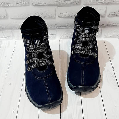 Зимові шкіряні черевики для хлопчика, дитячі зимові черевики з натуральної шкіри