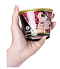 Масажна свічка масло Shunga MASSAGE CANDLE - Sparkling Strawberry Wine (170 мл), фото 8