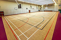 Укладання спортивного лінолеуму