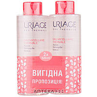 Набір Урьяж Міцелярна Вода для шкіри Uriage Thermal Micellar water 500 мл х 2 шт