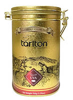 Черный листовой чай с плантаций Ува Цейлон Тарлтон 150 г жб сорт БОП1 Uva Region Tarlton Gold