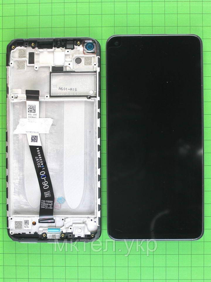 Дисплей Xiaomi Redmi Note 9 з сенсором, чорний Оригінал #560003J15S00