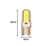Авто Лампа Canbus T10 W5W 194 501 COB LED (білий холодний) Бічні Захисні Вогні Автолампи, фото 4