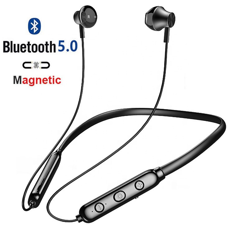 Бездротові Bluetooth V5.0 HI-FI Навушники Nouvve Y12 SPORT Магнітні Гарнітура