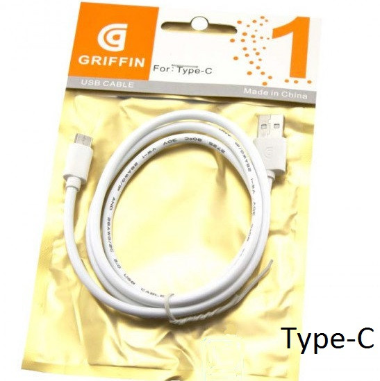 Якісний Кабель GRIFFIN Type-C USB Шнур 1м. Тип С