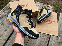 Чоловічі зимові оригінальні кросівки черевики на хутрі Xtep Beige, фото 4