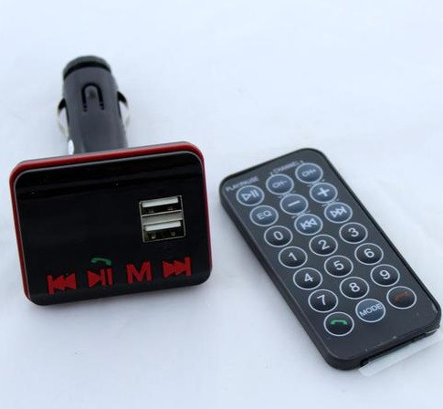 FM трансмітер Bluetooth 2 USB SD AUX Модулятор Гучний Зв'язок Зарядка, фото 1