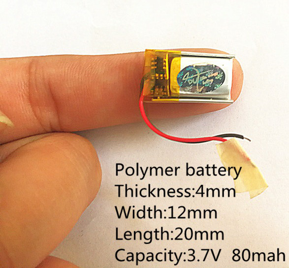 Оригінал! Акумулятор 80mah 3.7 V 401220 Літій-Полімер Батарея для Bluetooth Гарнітури