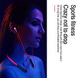 Навушники IPX7 Bluetooth 5.0 HI-FI SPORT Магнітні Бездротові Гарнітури, фото 7