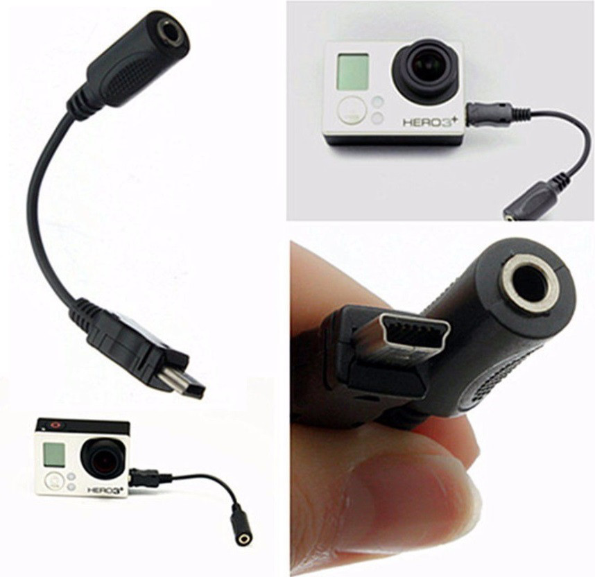 Перехідник для Мікрофона Mini-USB 3.5 mm для GoPro