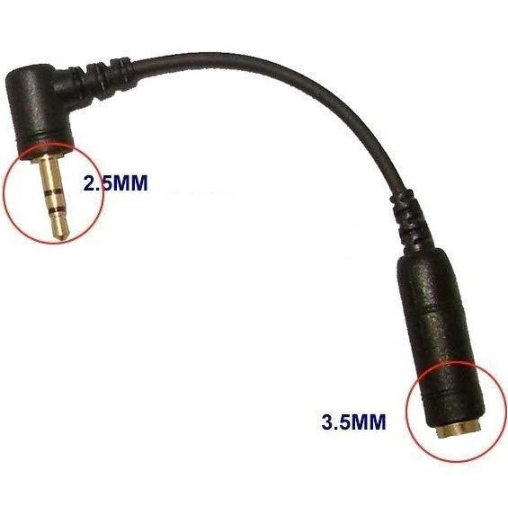 Перехідник Подовжувач Аудіо Jack 3.5 mm на Jack 2.5 mm 3pin Кутовий
