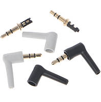 Штекер 3.5 mm 90° 3 pin Кутовий Аудіо Стерео Навушників Мідь