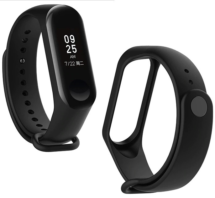 Силіконовий Браслет Xiaomi Mi band 3 4 M3 M4 Ремінець для Смарт Годин, фото 1
