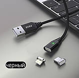 Магнитный Кабель PZOZ 2.4A Micro USB для Зарядки и Передачи Данных 10pin, фото 4