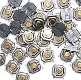 Кнопка Тактова 4х4х1,5мм 4-х Контактна 4Pin, фото 4