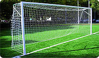 Сітка безузловая на ворота футбольна сітка для воріт «ЄВРО ЕЛІТ 1», жовто-синя (комплект з 2 шт.)