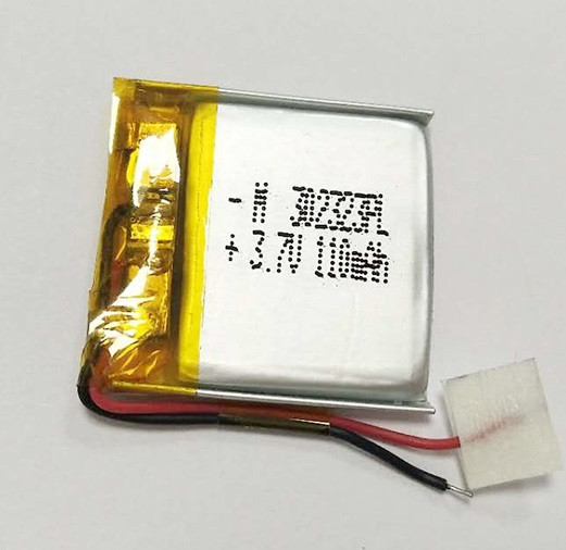 Батарея 110mAh 3.7 V 302323 Літій-Полімерний Акумулятор для MP3 Плеєра GPS Відеореєстратора
