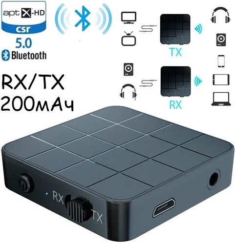 2 в 1 Bluetooth 5.0 VIKEFOF KN-321 Аудіо Приймач, Передавач Звуку 200мАч
