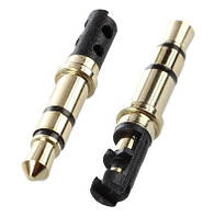 Штекер Роз'єм 3.5 mm 3 pin Аудіо Стерео, на Навушники